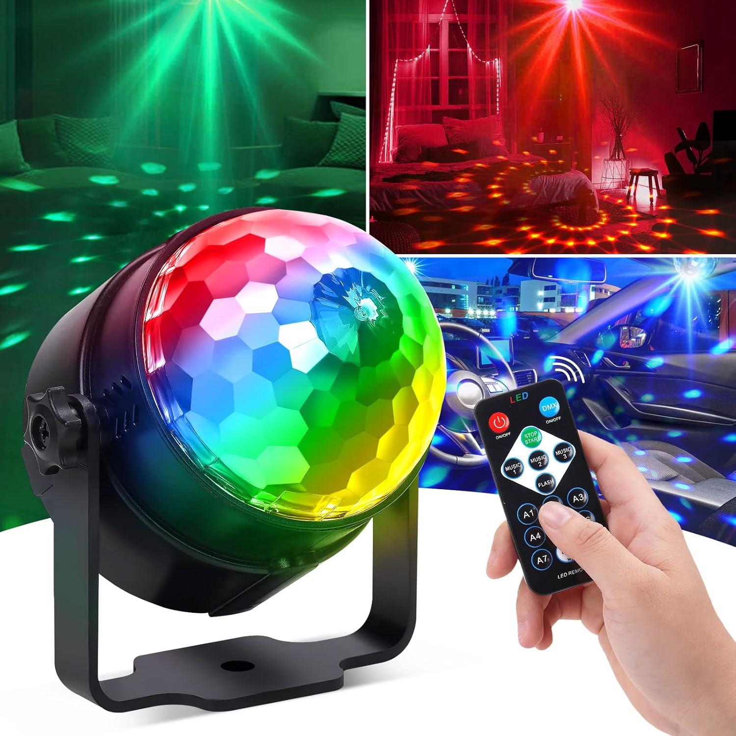 Audio Music Dj - Rgb led palco luz de discoteca