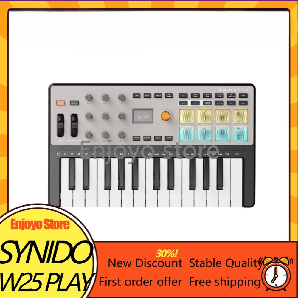 Synido TempoKEY W25: teclado c - Midi Controller Pad avaliação e preço