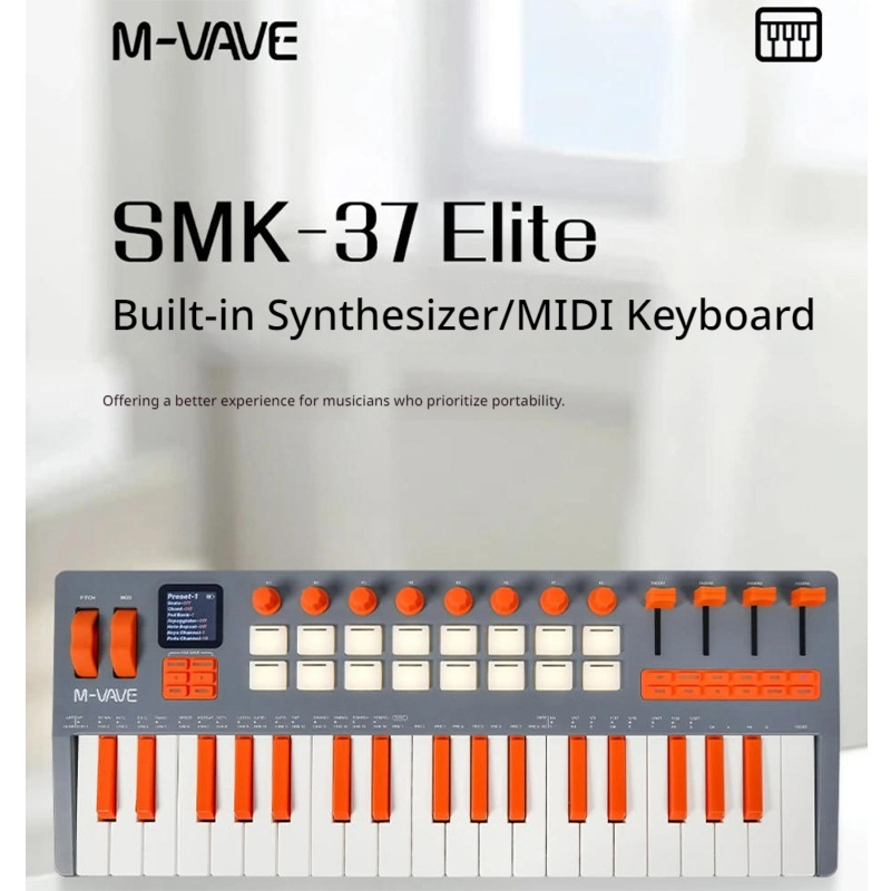M VAVE SMK 37 Elite, teclado c - Midi Controller Pad avaliação e preço