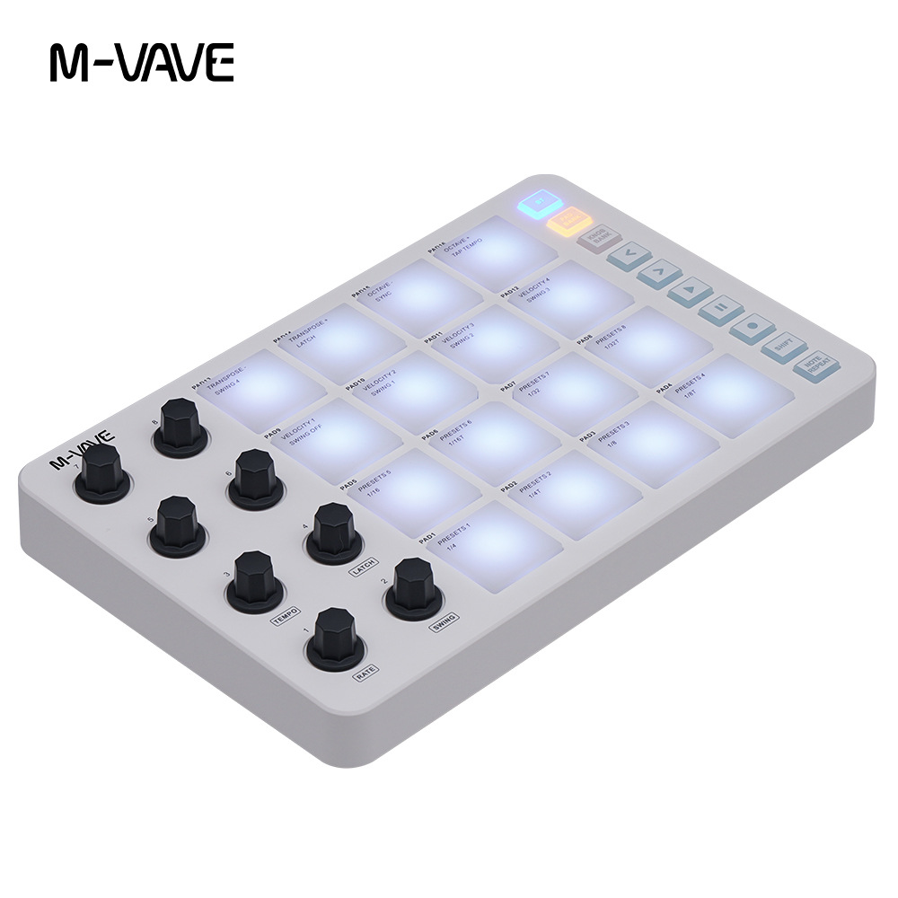 Controlador MIDI sem fios M-Va - Midi Controller Pad avaliação e preço