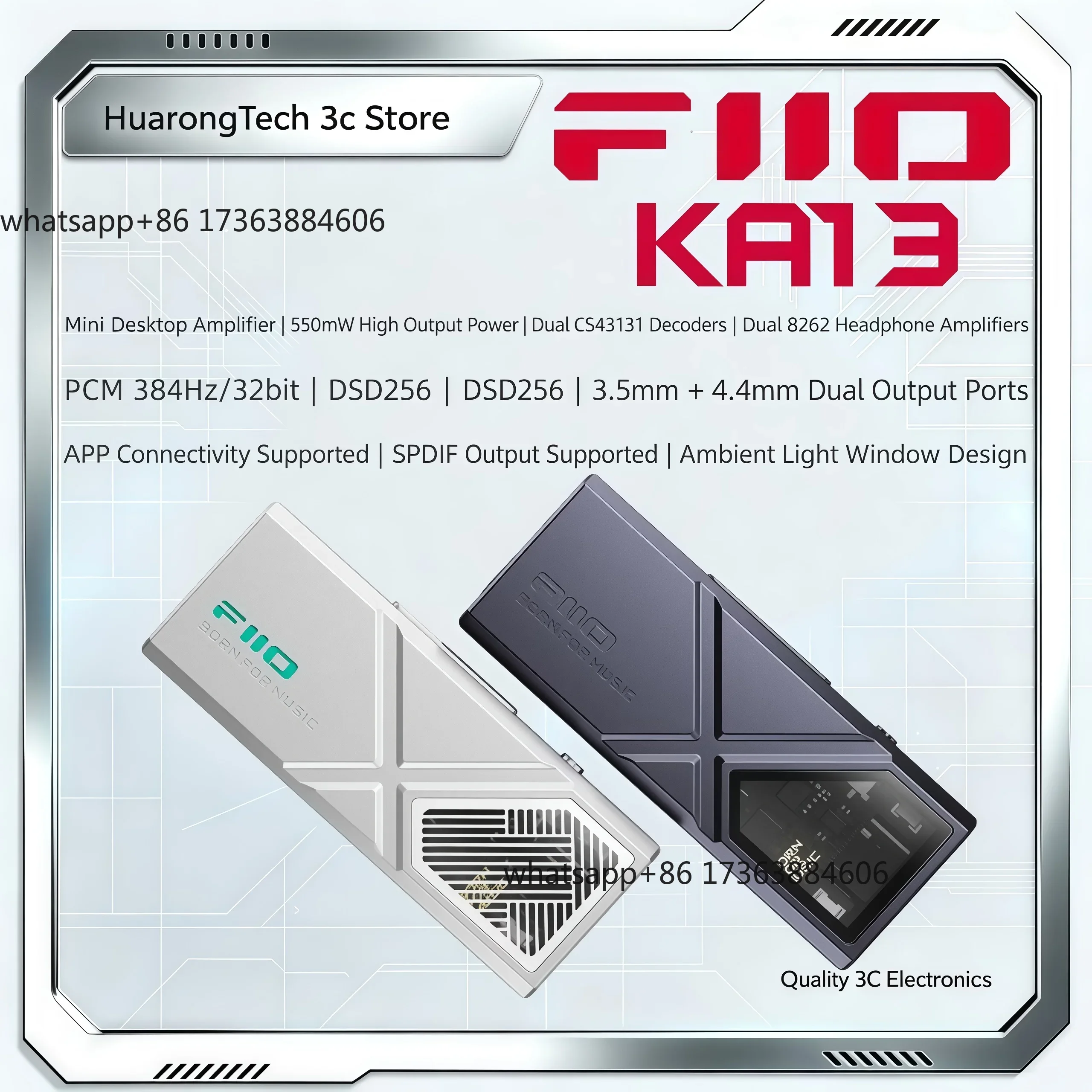 KA13, amplificador de fones de - Headphone Amplifier Dac avaliação e preço